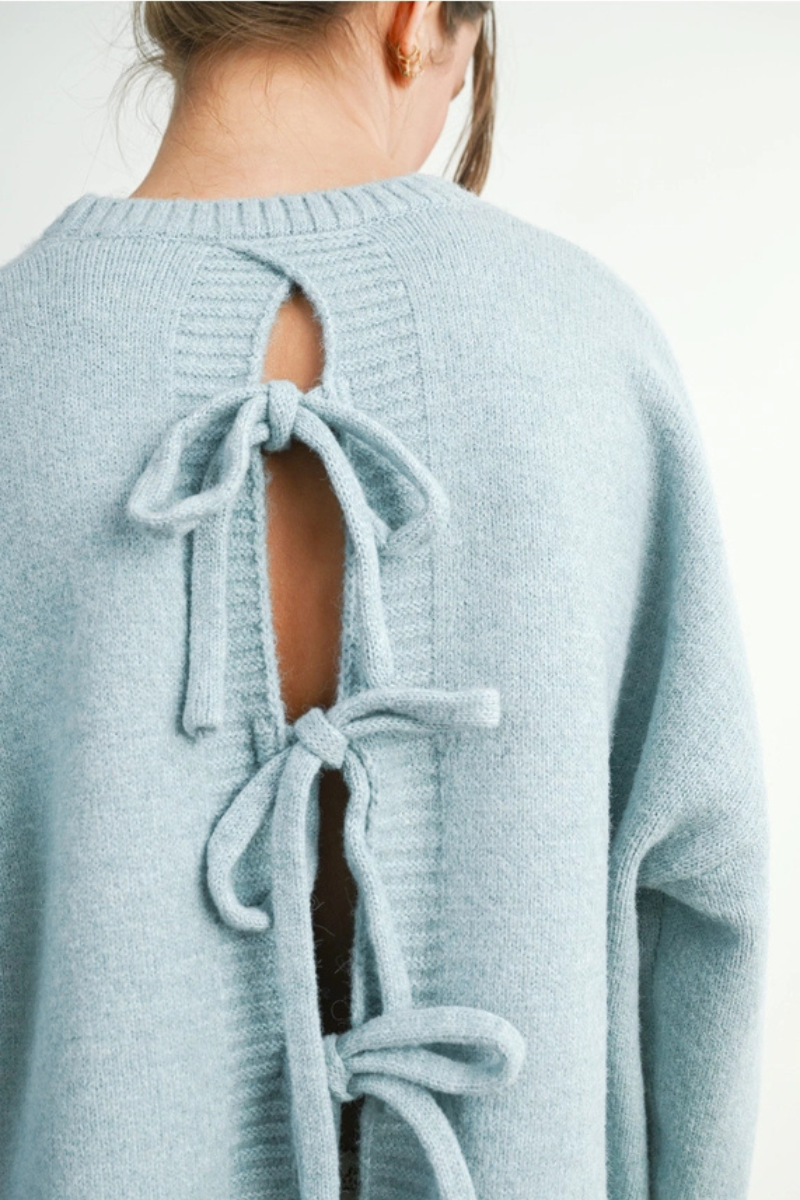 Tie-Back Sweater