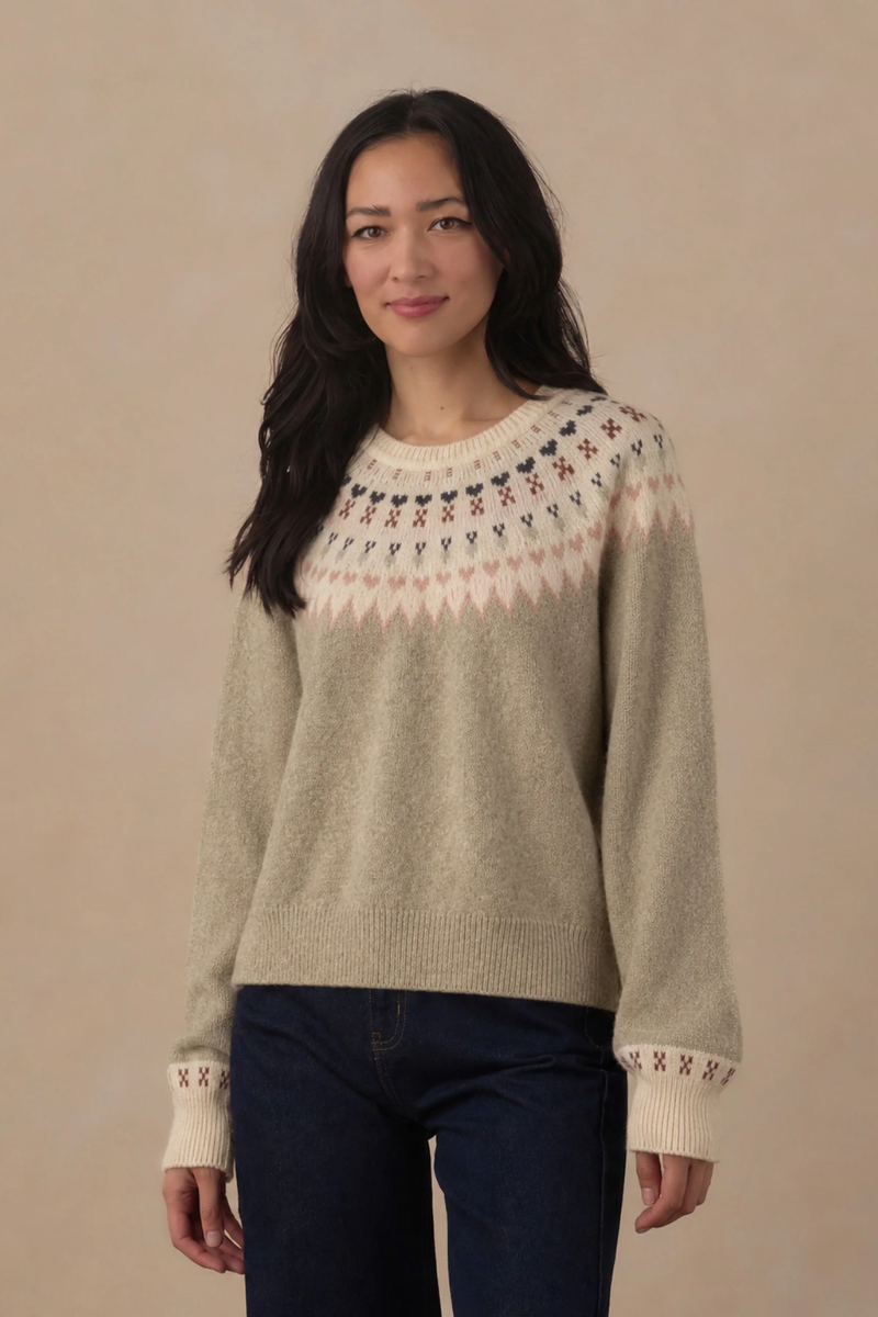 Fair Isle Sweater | Sage