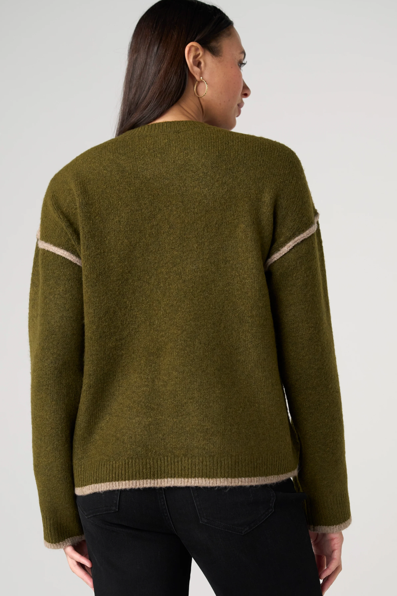 Tulip Hem Crewneck Sweater