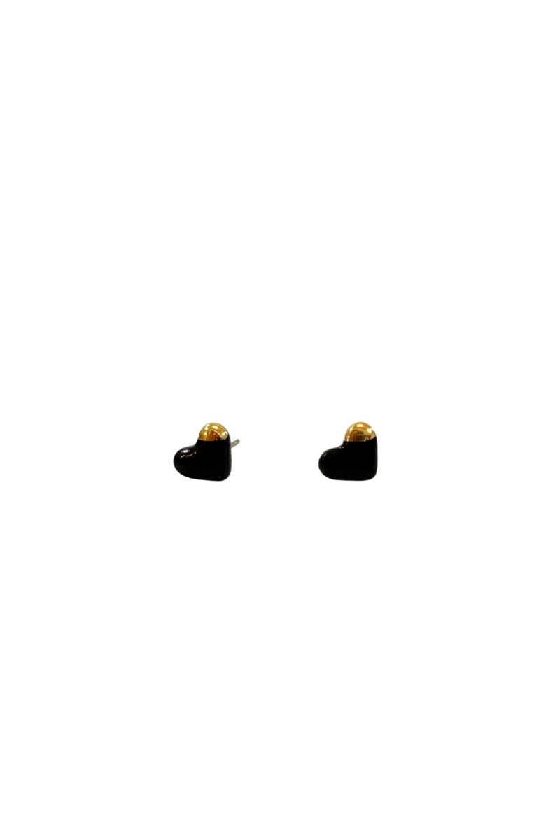 Ceramic Heart Studs