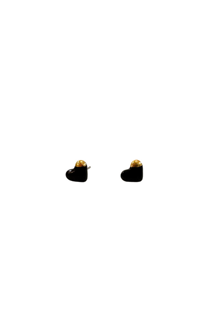 Ceramic Heart Studs
