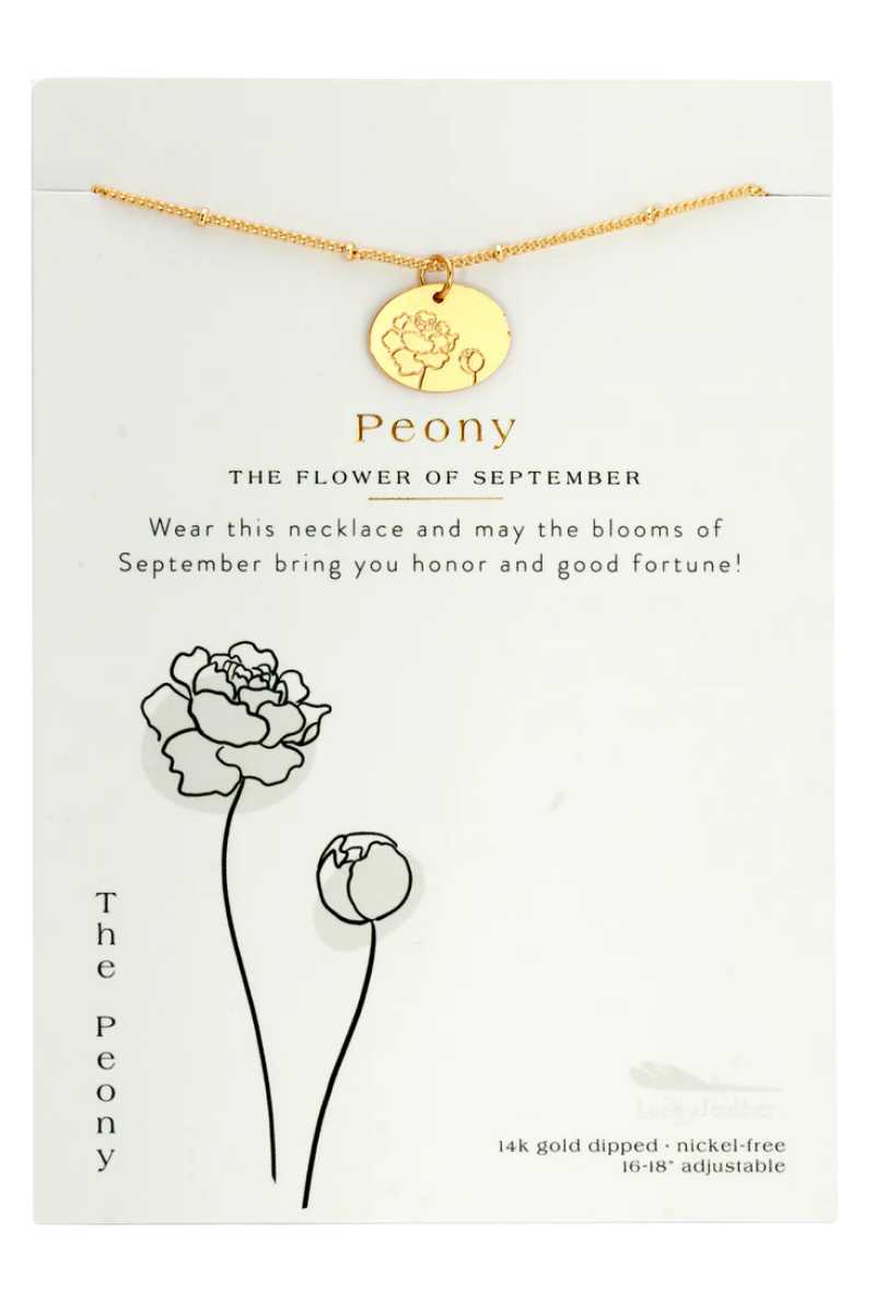 Birth Flower Necklaces