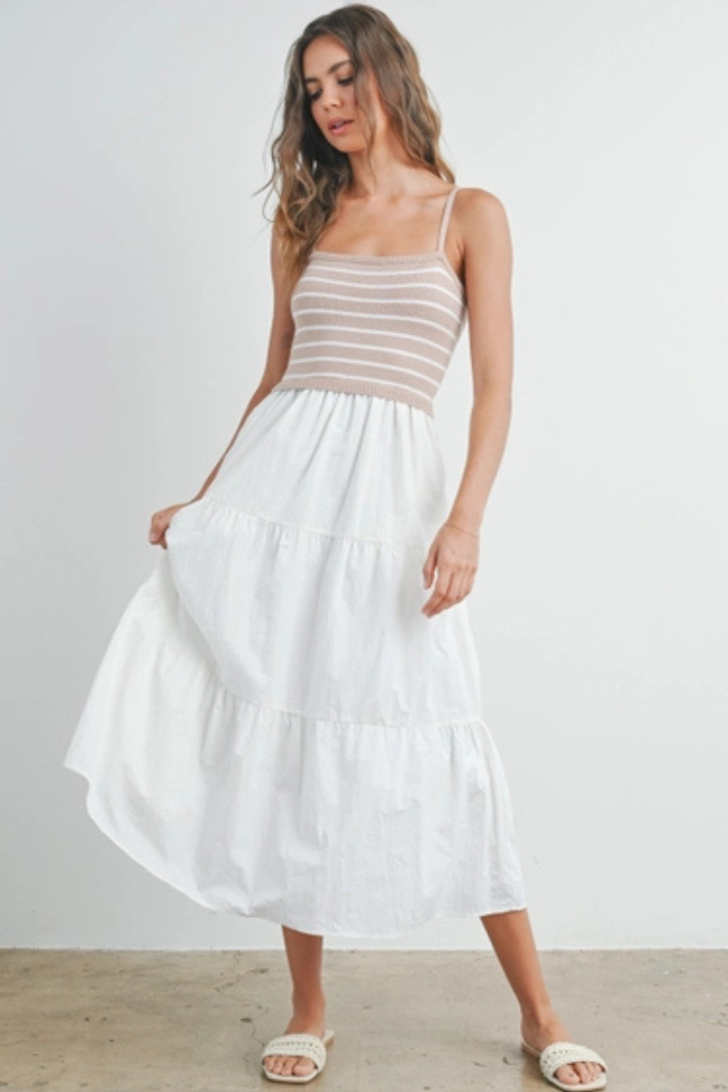 Knit Tiered Maxi Dress