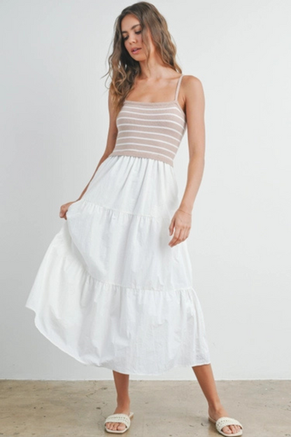 Knit Tiered Maxi Dress