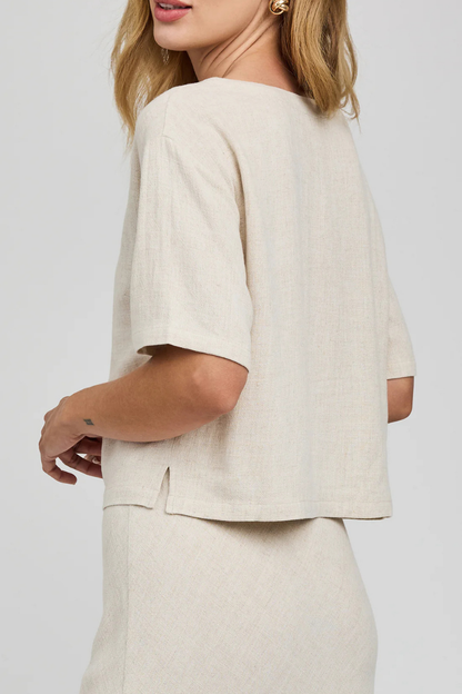 Gemini Linen Top