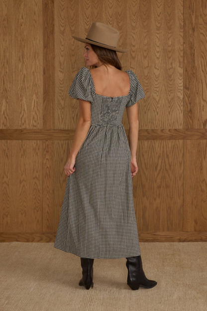 Chiara Dress | Black Gingham