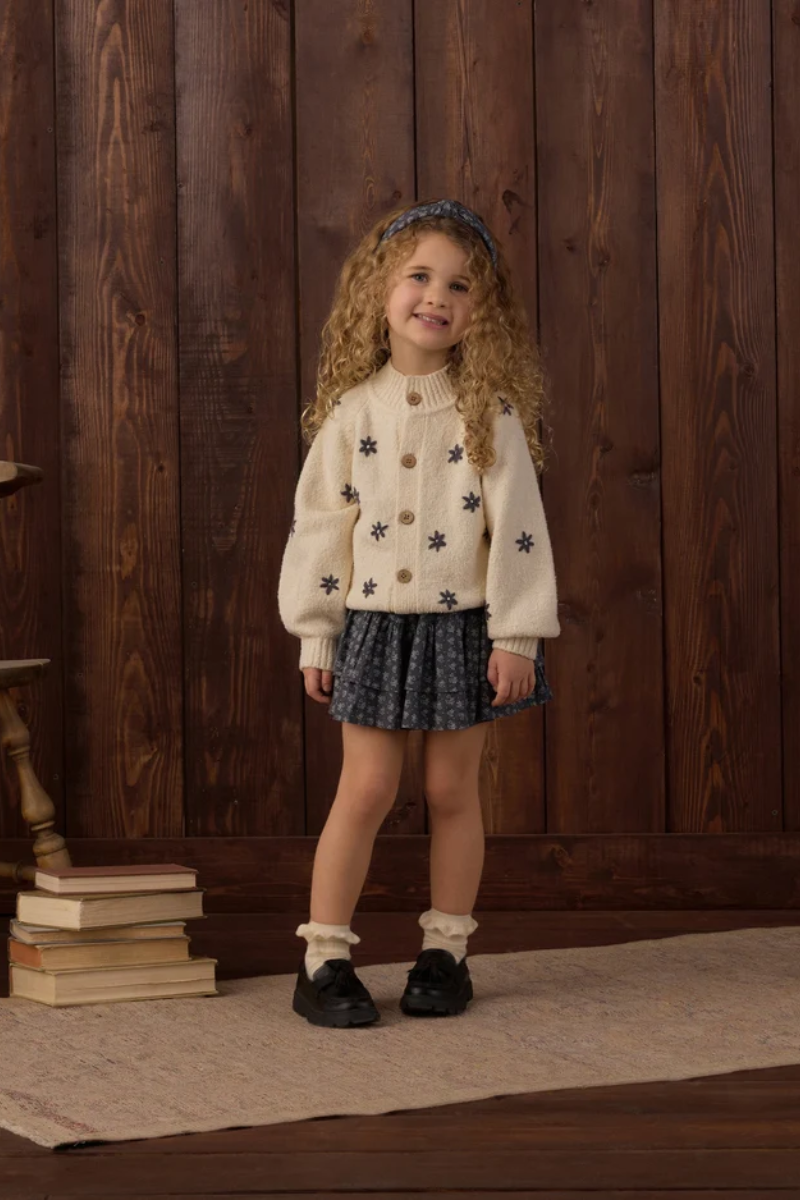 Girls Midnight Daisy Cardigan
