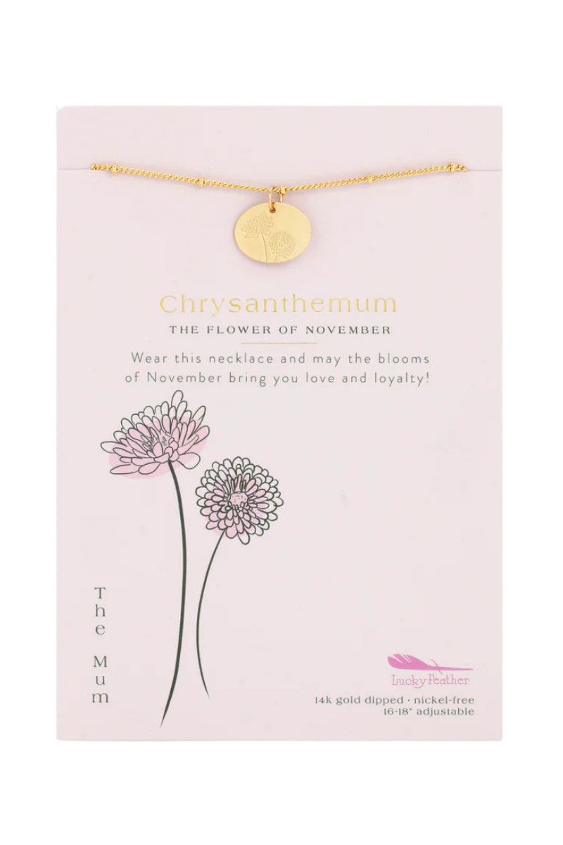 Birth Flower Necklaces