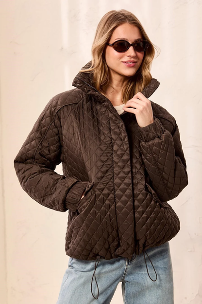 Quilted Bomber Jacket