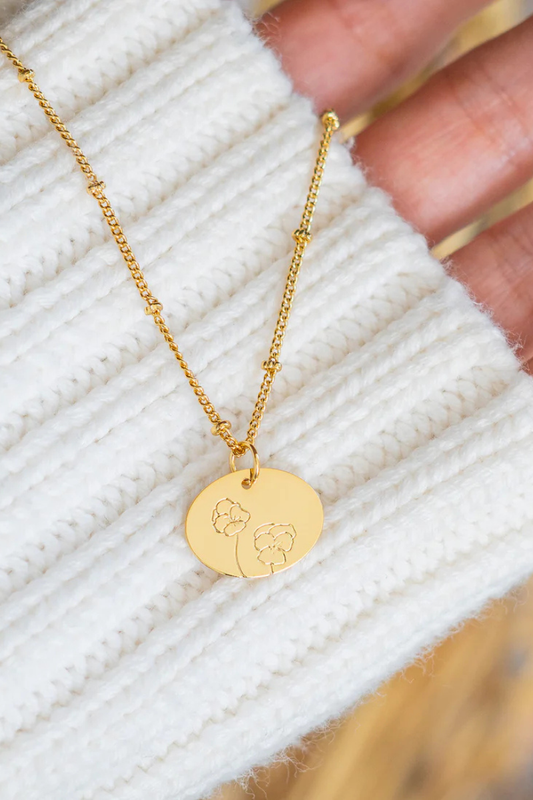Birth Flower Necklaces