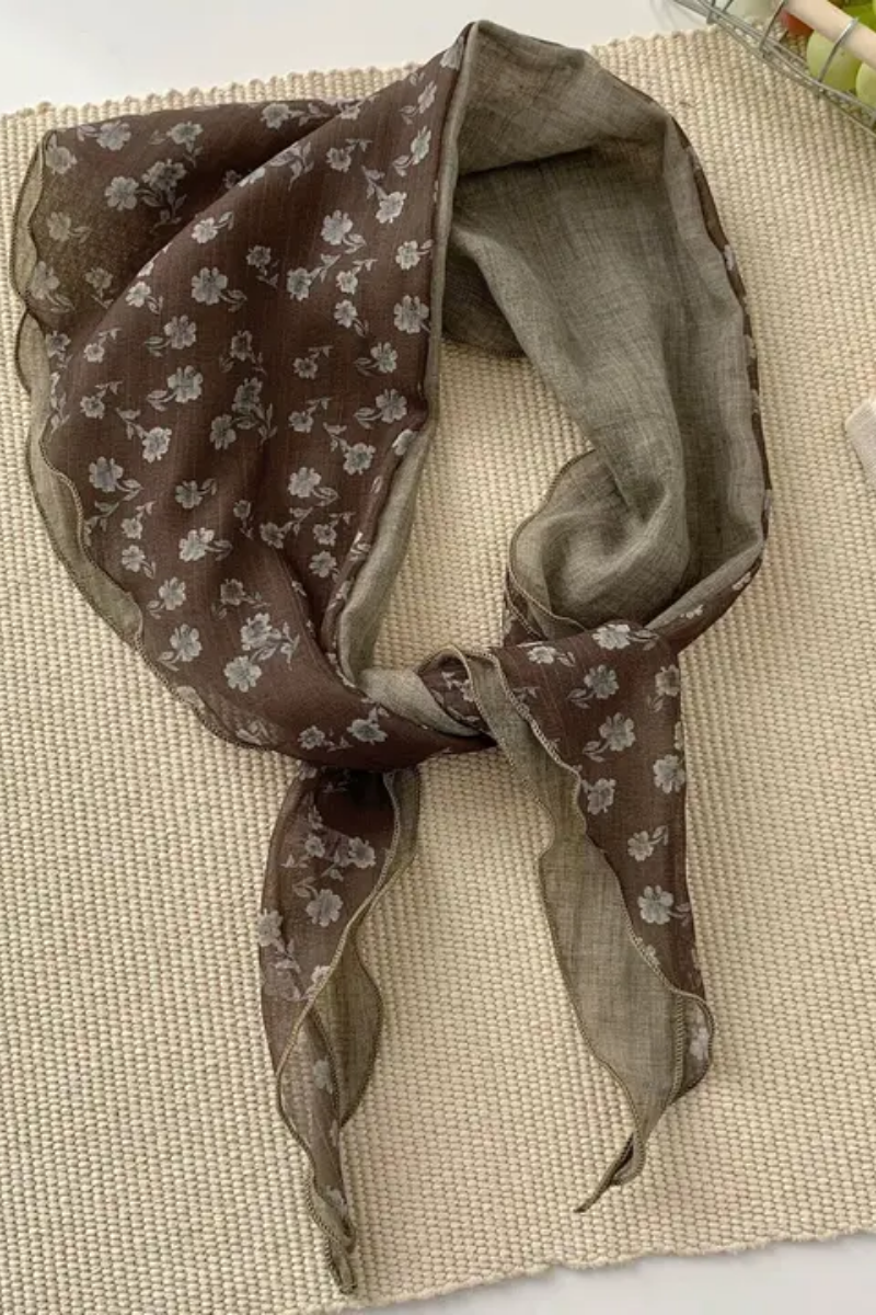 Floral Triangle Scarf
