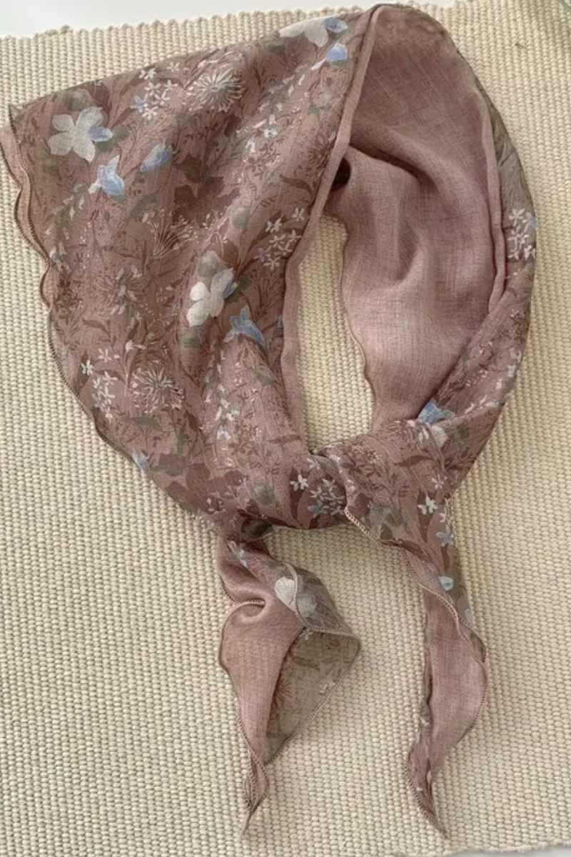 Floral Triangle Scarf