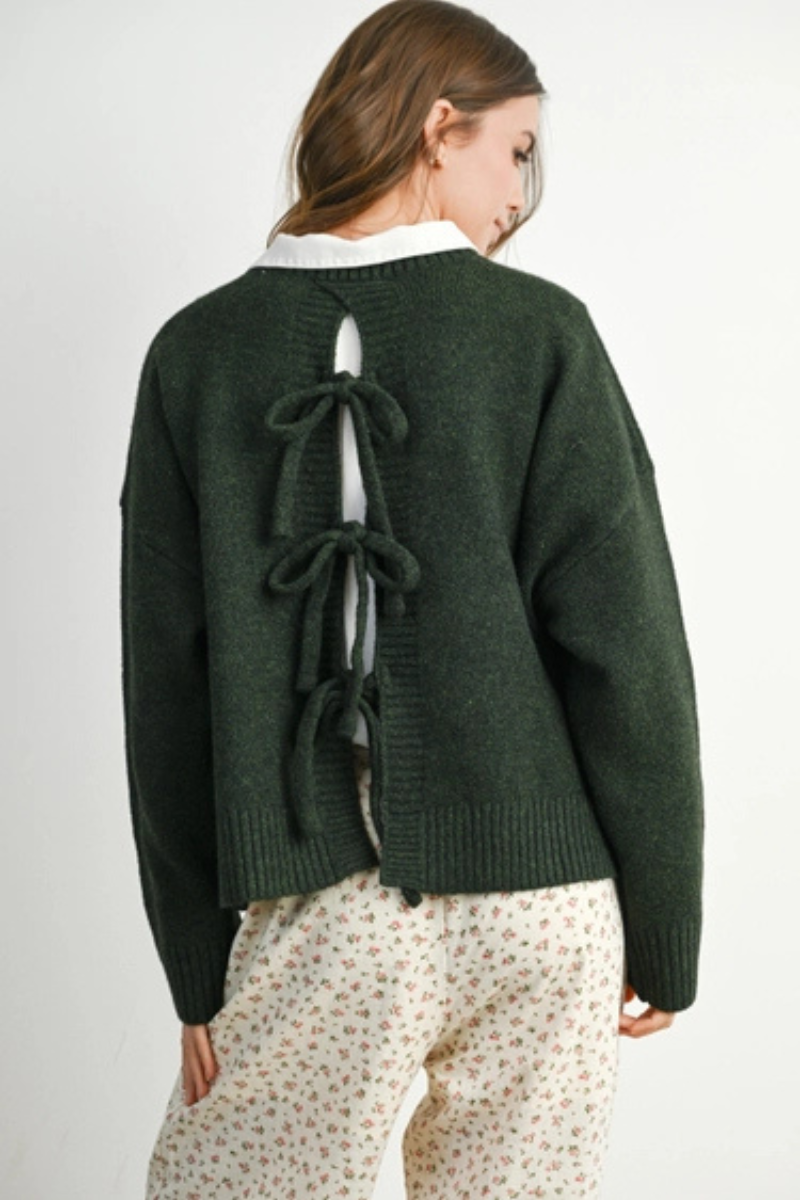 Tie-Back Sweater