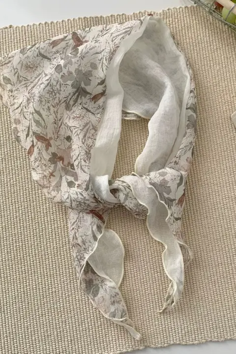 Floral Triangle Scarf