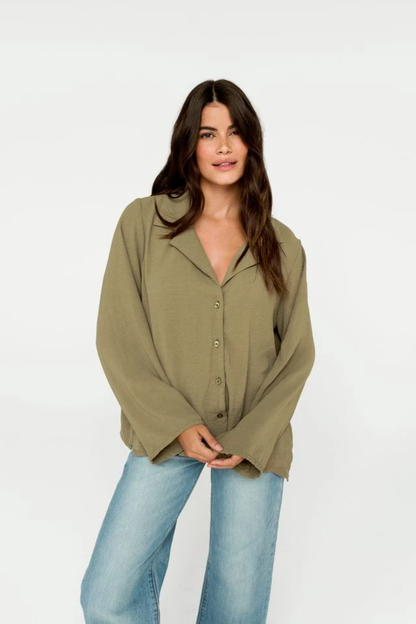 Finn Blouse | Khaki