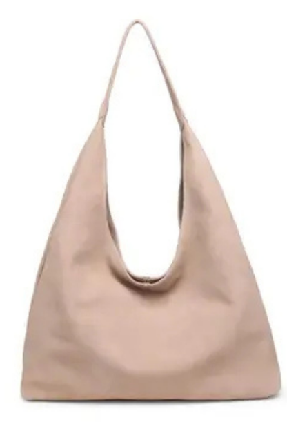 Amber Genuine Suede Hobo Bag