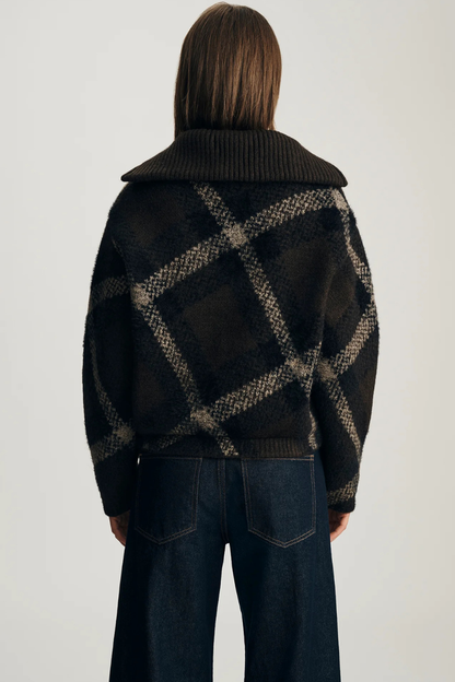 Chocolate Martini Zipper Cardigan