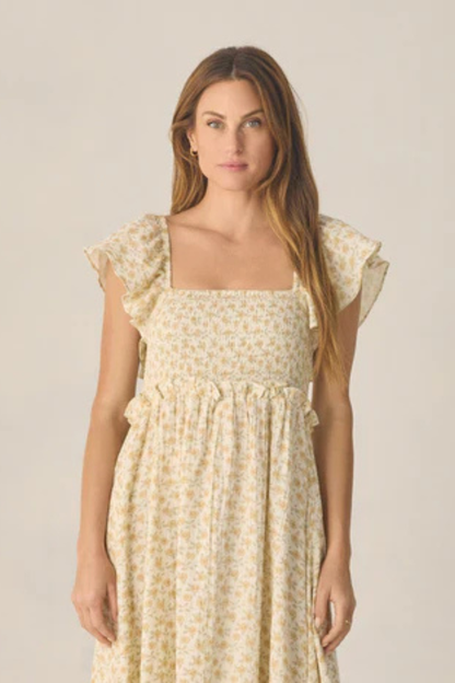 Francesca Dress | Yellow Floral