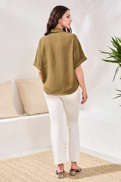 Lapel Collar Short Sleeve