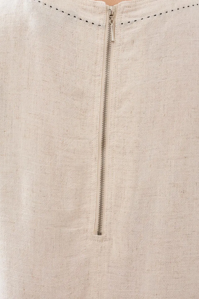 Dress with Saddle Stitch