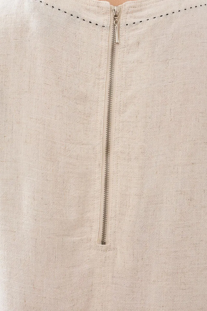 Dress with Saddle Stitch