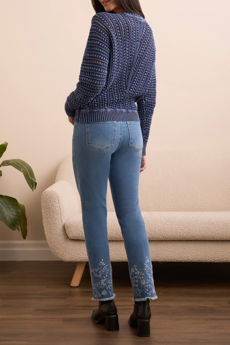 Vintage Stitch Crew Sweater