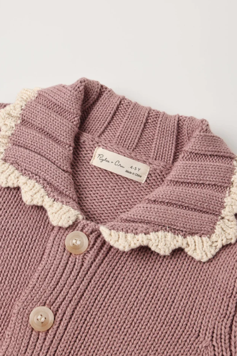 Girls Rosewood Cardigan