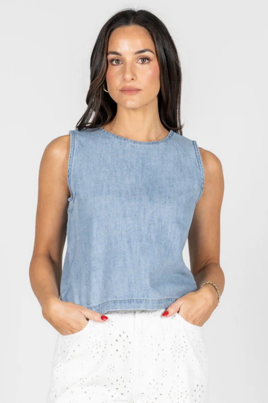Sleeveless Box Top
