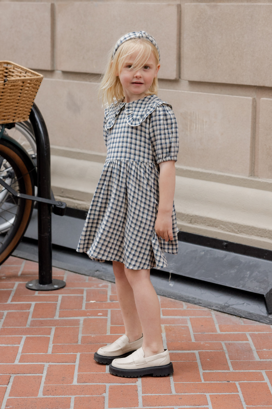 Camille Dress | Navy Check