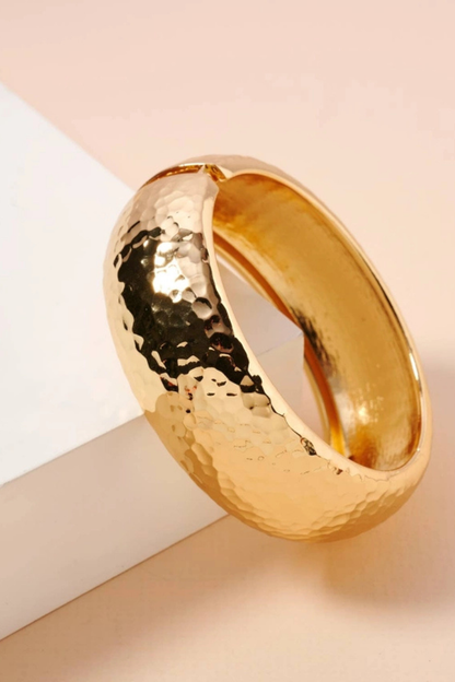 Hammered Gold Cuff