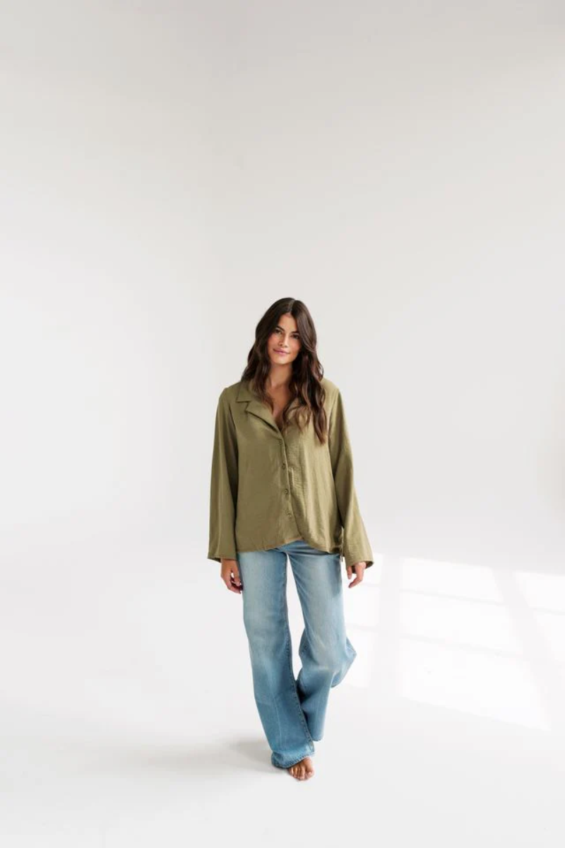 Finn Blouse | Khaki
