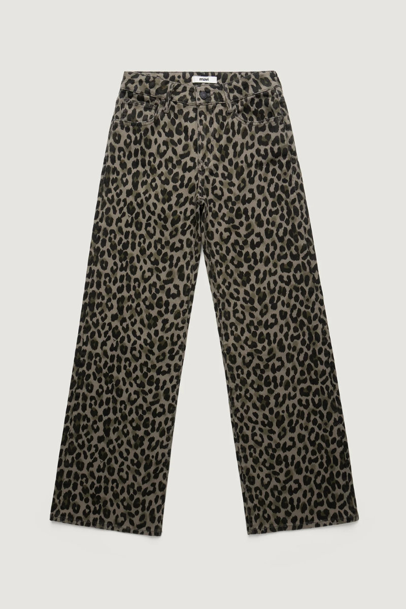 Sabrina Pant | Green Leopard