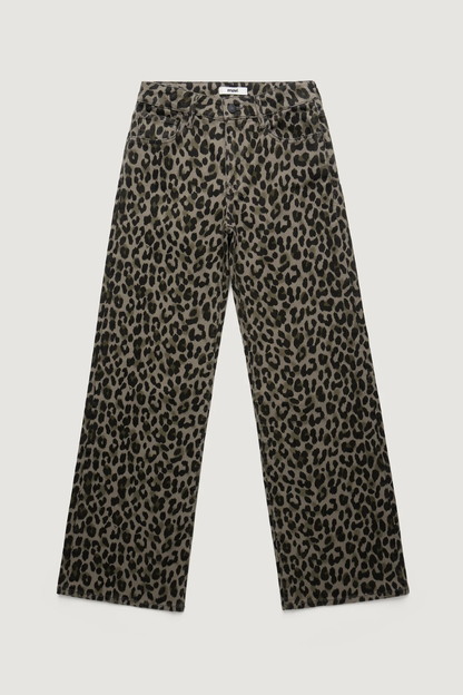 Sabrina Pant | Green Leopard