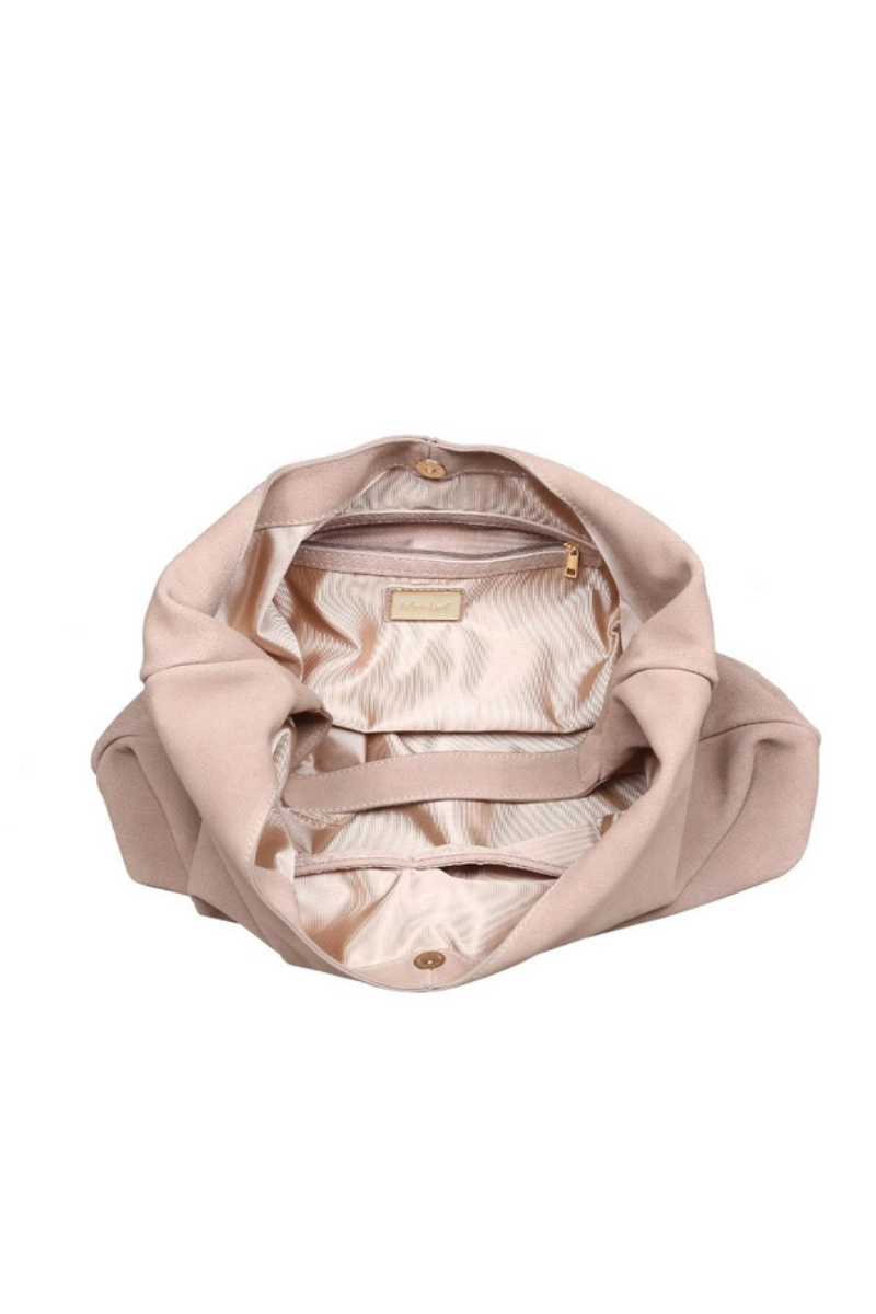 Amber Genuine Suede Hobo Bag