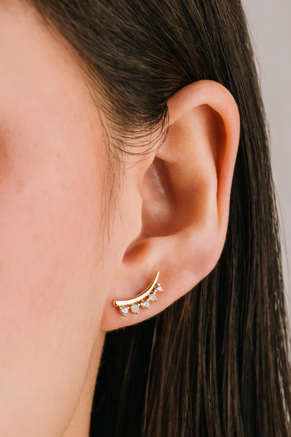 Dewdrop Climber Earrings