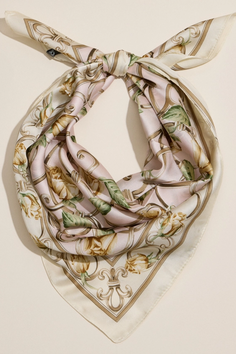 Silk Scarf | Baroque Rose