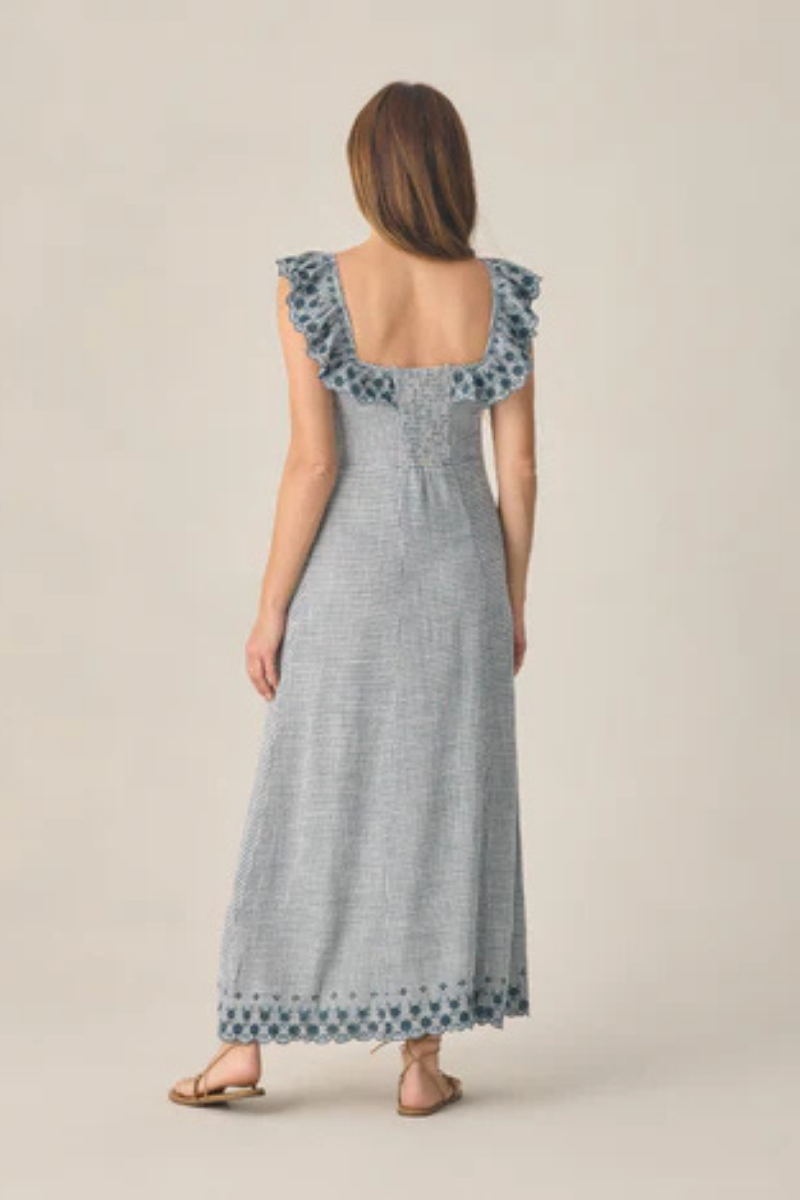Bianca Dress | Marine Gingham