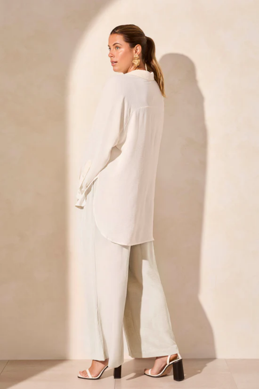 Stretch Woven Flowy Pants