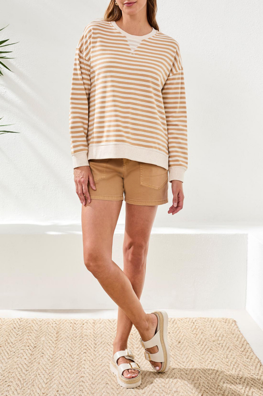 Stripped Crewneck