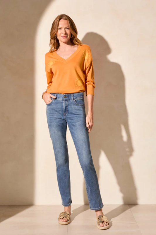 Sophia Curvy Denim | Dark Vintage
