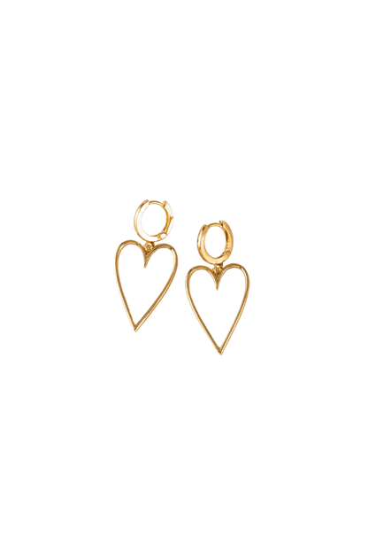 Lovestruck Heart Hoop Earrings