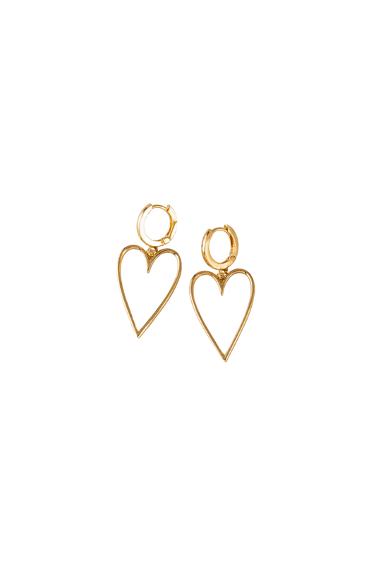 Lovestruck Heart Hoop Earrings