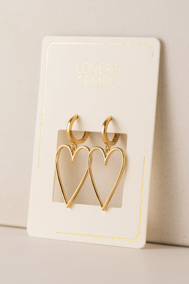 Lovestruck Heart Hoop Earrings