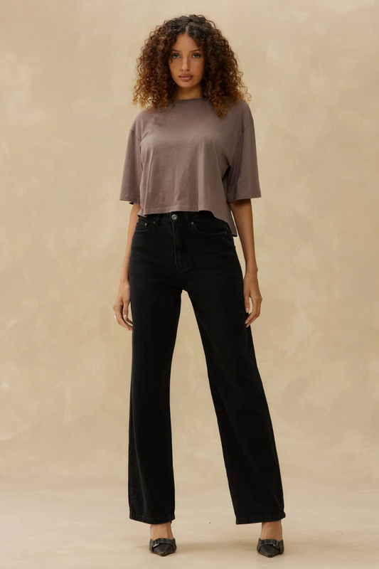 High Rise Black Denim