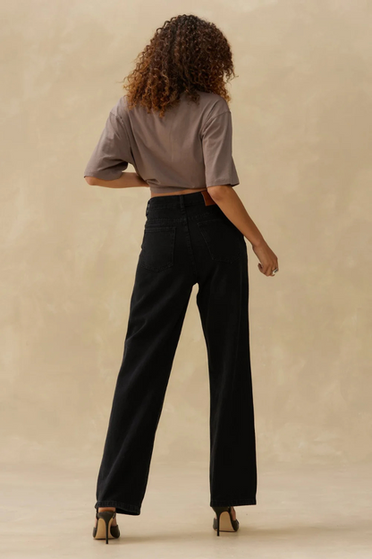 High Rise Black Denim