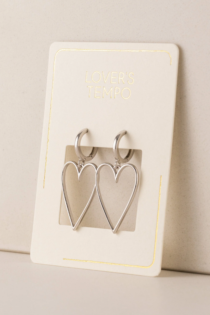 Lovestruck Heart Hoop Earrings