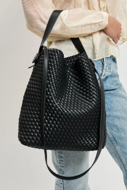 Edith Woven Hobo Bag