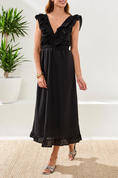 Textured Dress with Cut outs