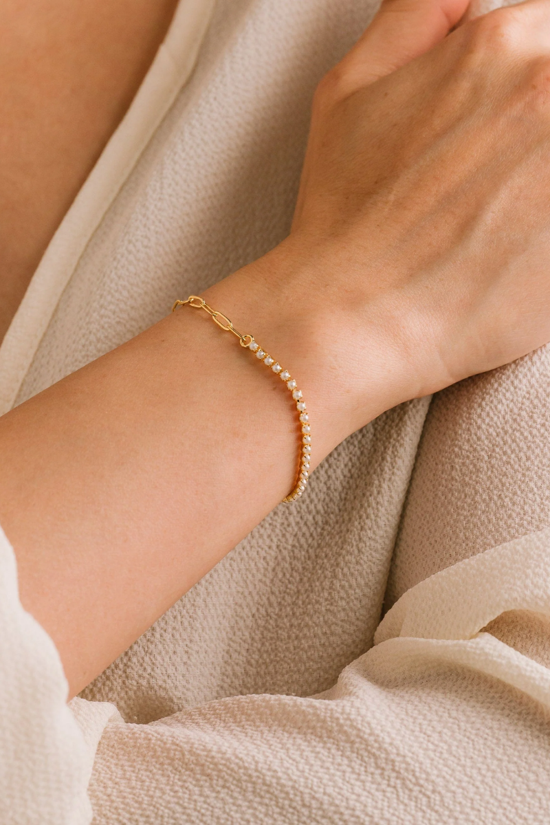 Tennis Paperclip Bracelet