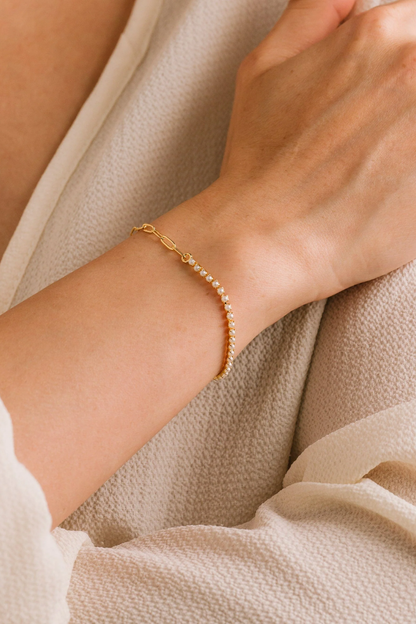 Tennis Paperclip Bracelet